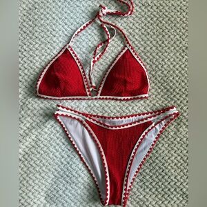 Red and White Bikini Set NWOT